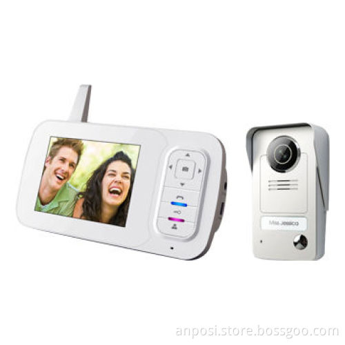 3.5-inch 2.4GHz digital wireless video doorphone